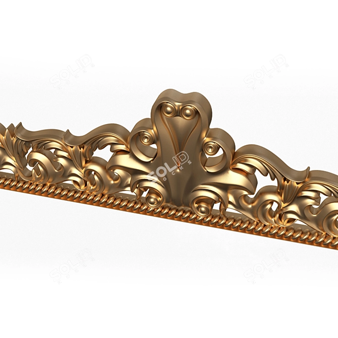 Elegant Zerengiz Ornament Decoration 3D model image 4