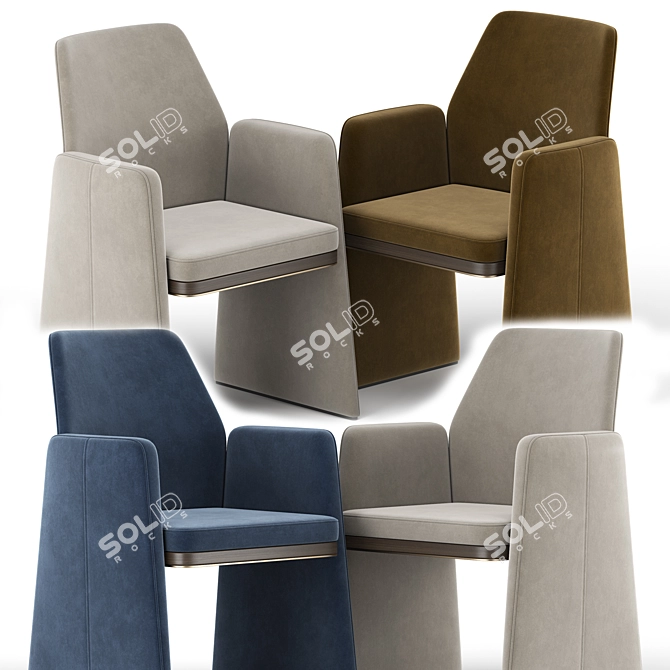 Sleek and Stylish Anthony Chair 3D model image 2