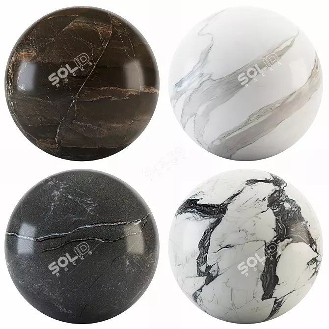 Marble 06 Collection: Calacatta, Pulpis, Opera 3D model image 1