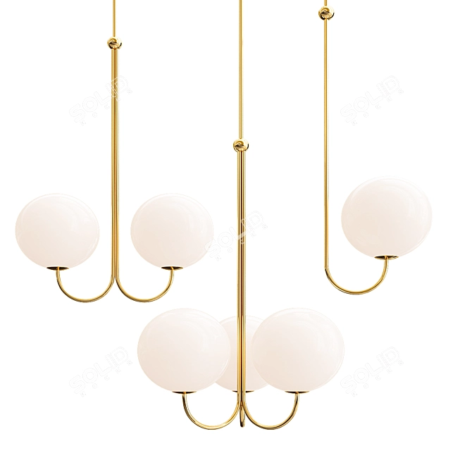 Sleek and Stylish DORET Lamps 3D model image 1