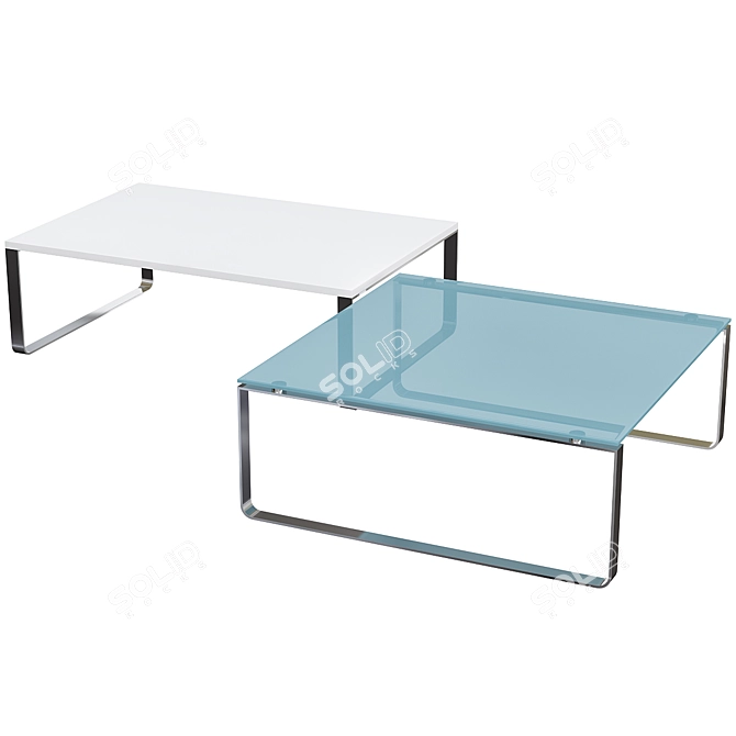 Rolf Benz EGO Coffee Table: Modern and Stylish 3D model image 1