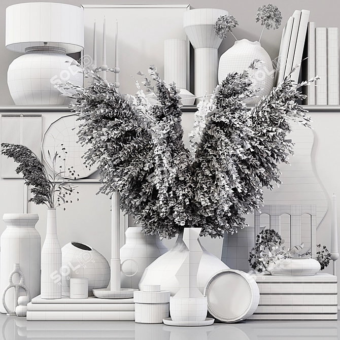 Elegant Decor Set 034: High-Quality, Detailed 3D model image 6