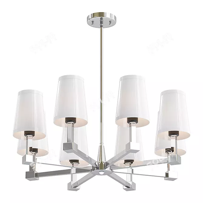 Elegant Sorrel Chandelier 3D model image 1