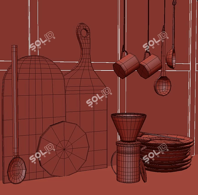 Culinary Creations Kit 3D model image 5