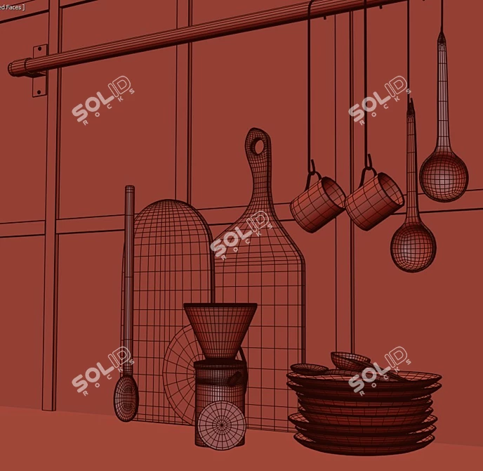 Culinary Creations Kit 3D model image 6