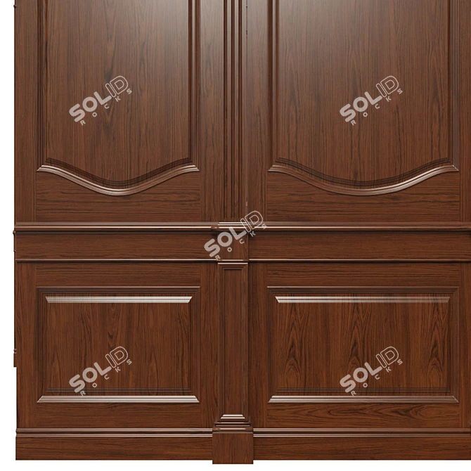 Wooden Panels Set - Texture UVW - Dif, Ref, Glos, Normal 4096x4096 3D model image 3