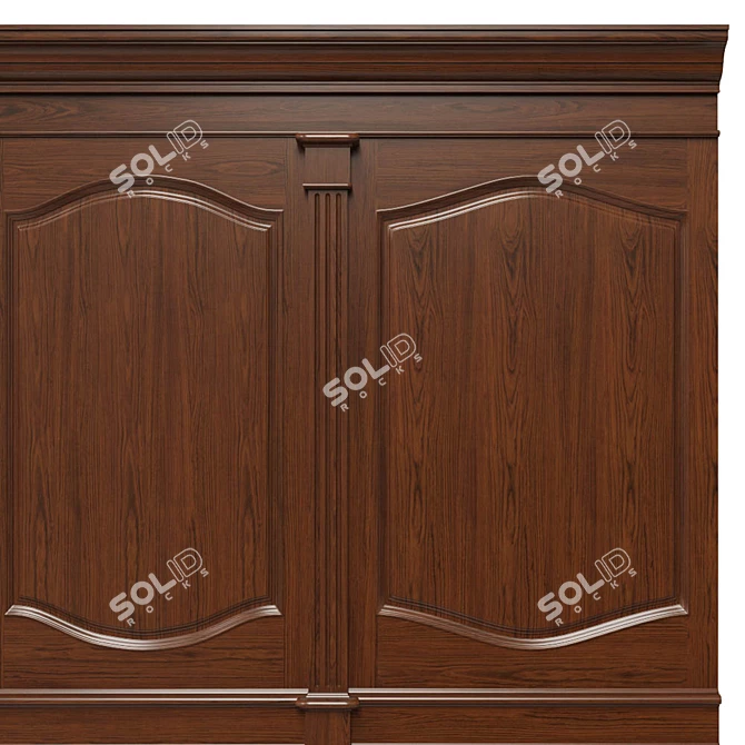 Wooden Panels Set - Texture UVW - Dif, Ref, Glos, Normal 4096x4096 3D model image 4