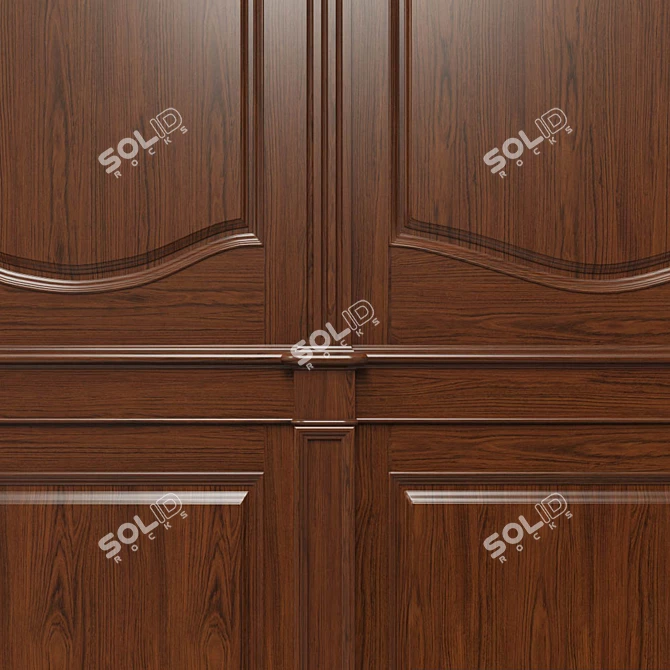 Wooden Panels Set - Texture UVW - Dif, Ref, Glos, Normal 4096x4096 3D model image 5