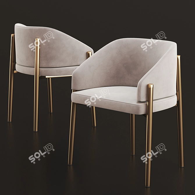 Modern Dining Set: Stylish 2014 Design 3D model image 3