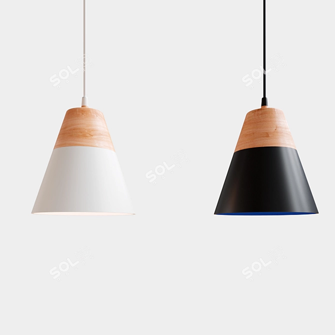LIGNA Pendant Light: Sleek and Stylish 3D model image 1