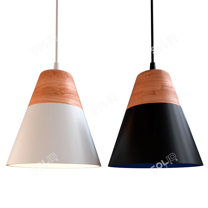 LIGNA Pendant Light: Sleek and Stylish 3D model image 3
