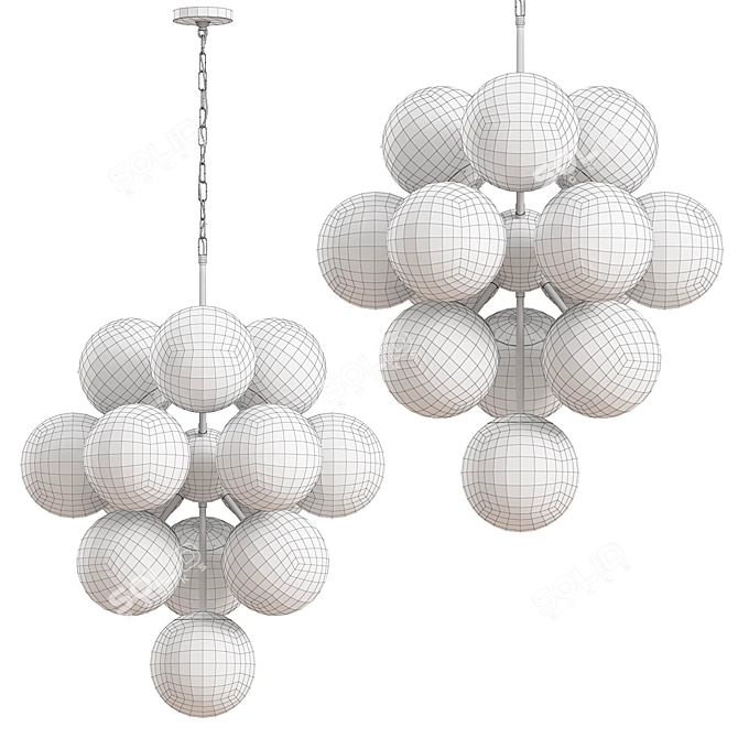 Elegant Lambert Chandelier - Modern Lighting Masterpiece 3D model image 3