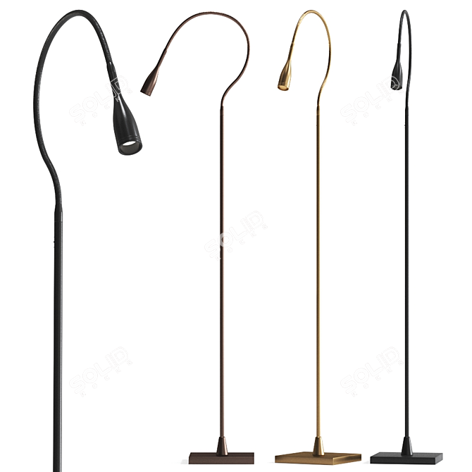 Brilliant Bronze Pocket Light 3D model image 1