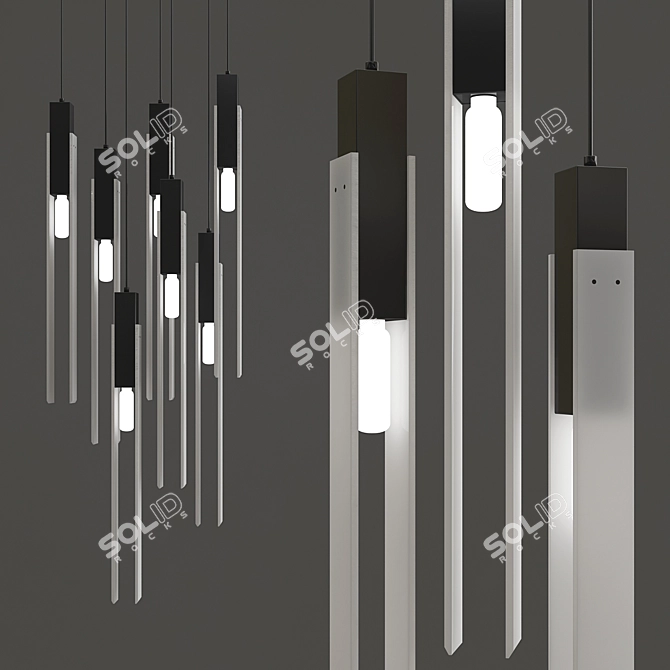 Stylish GIVA Pendant Chandelier 3D model image 1