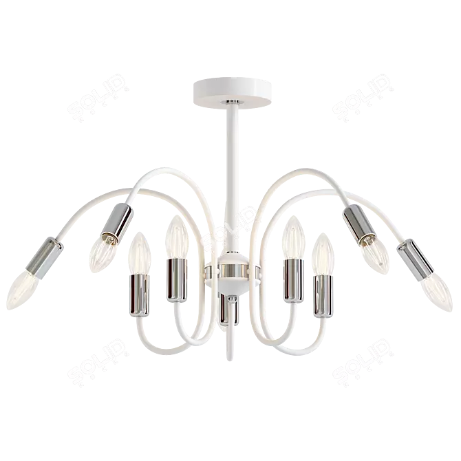 Hiper Matera: Stunning Polygon Ceiling Light 3D model image 1