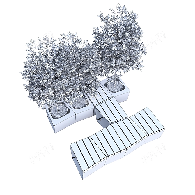 Asymmetric Modularity: EXA Bench 3D model image 2