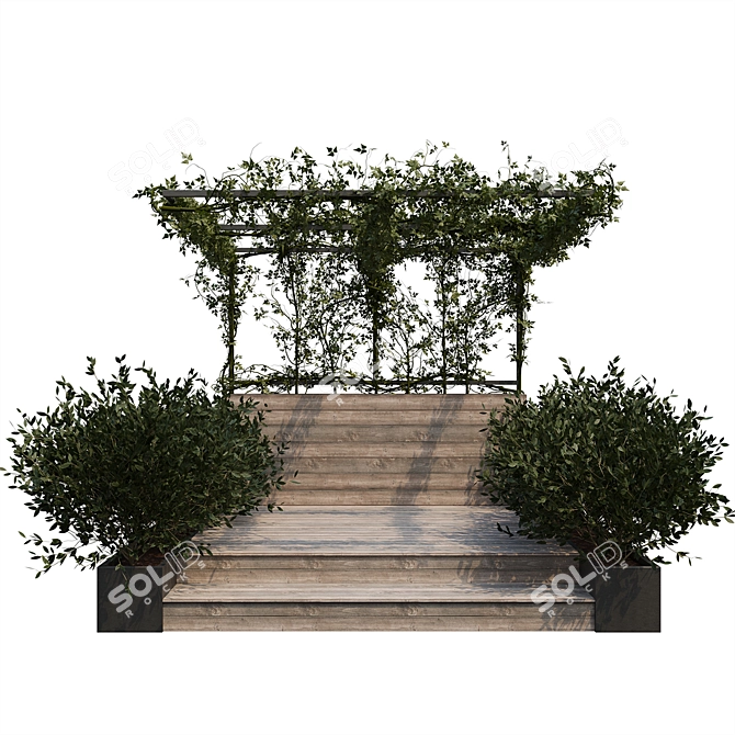  Greenery Haven: Outdoor Plant & Yard Décor 3D model image 2
