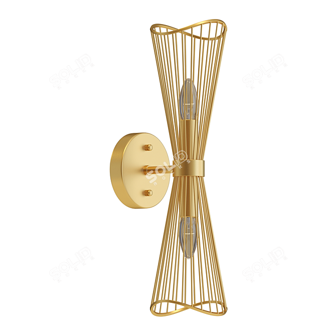 Modern Metal Wall Lamp - Lampatron DARASE 3D model image 1