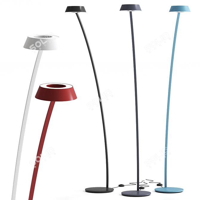 Elegance in Light: Glance Floor Luminaire 3D model image 1