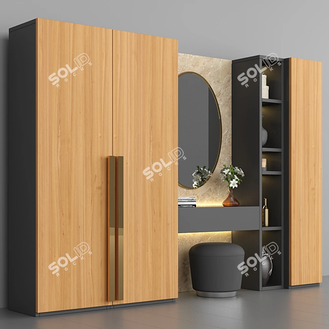 Modern Hallway Console Table 3D model image 1