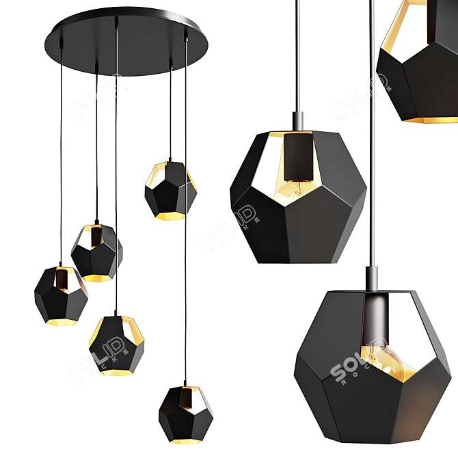 Modern Eglo Rasigures 39635 Pendant Lamp 3D model image 1