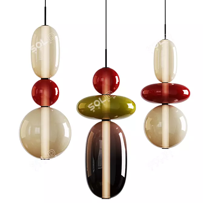 Modern Pendant Lights Collection 3D model image 2