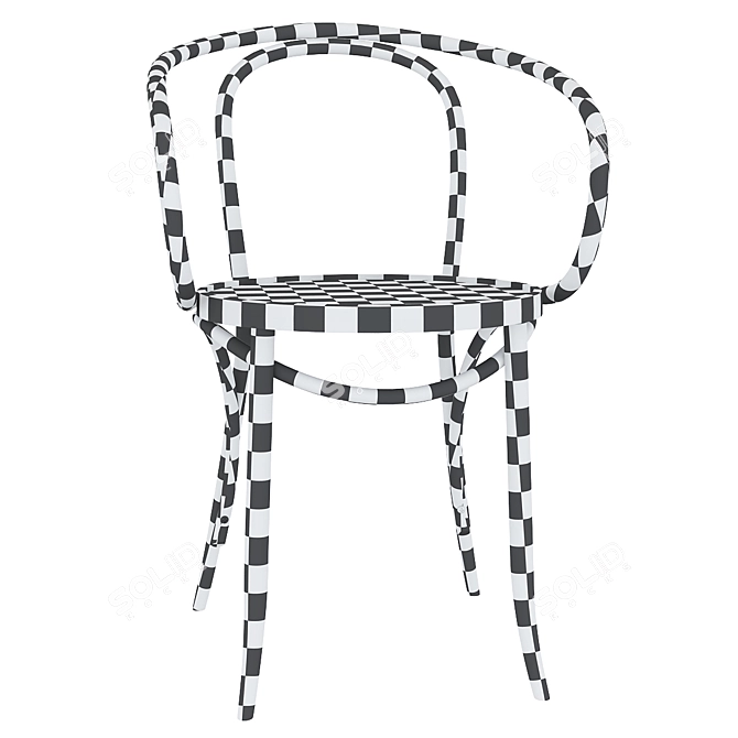 Thonet Rating Chair: Elegant & Classic Design. 3D model image 5