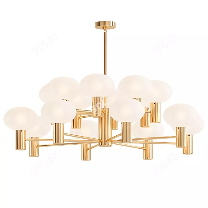 Elegant Bentley Chandelier: Arteriors 3D model image 1