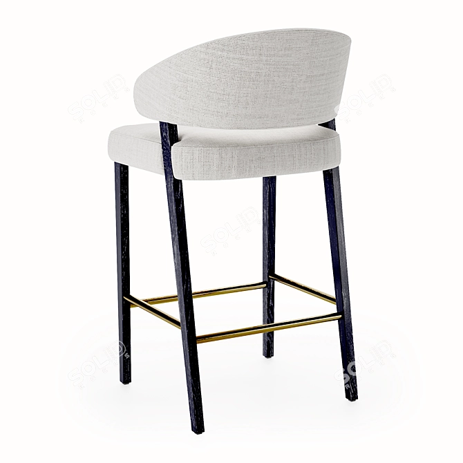 Modern Cahn Counter Stool 3D model image 2