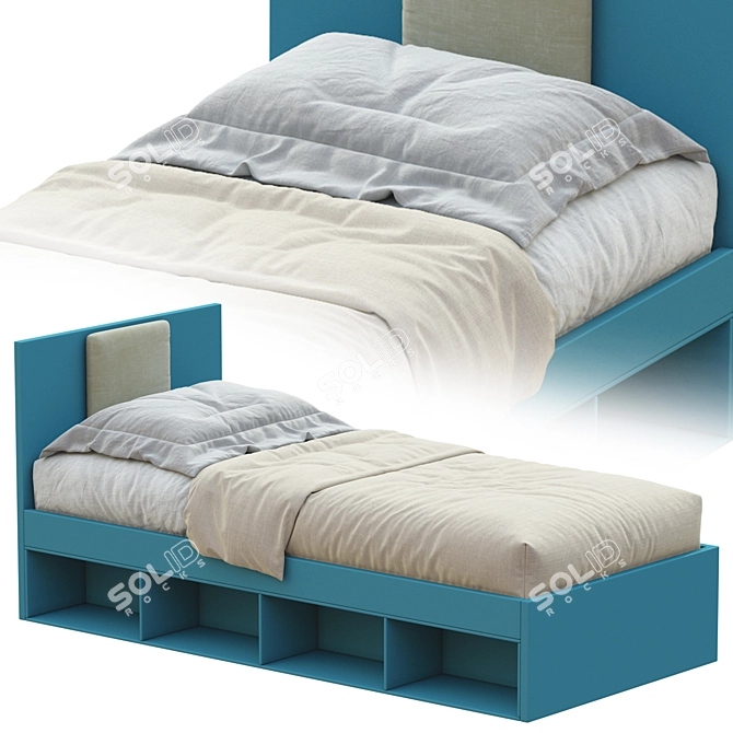 NUK Single Bed - Modern and Stylish 3D model image 5