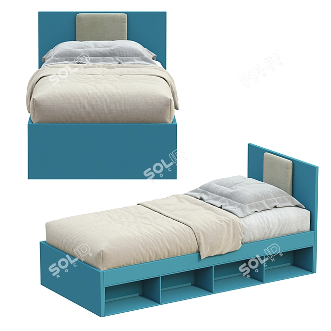 NUK Single Bed - Modern and Stylish 3D model image 6