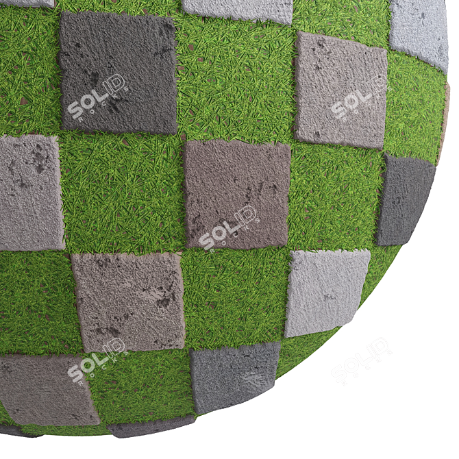 PBR Stone Wall Materials Kit 3D model image 5