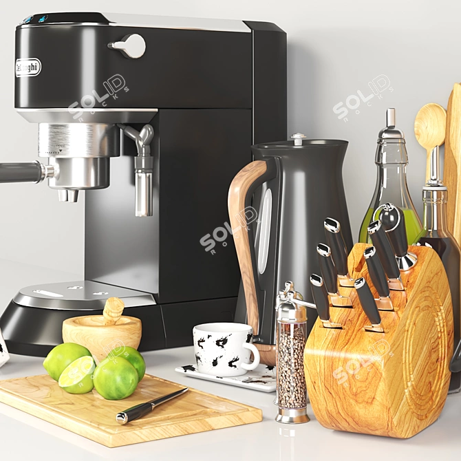 Essential Kitchen Accessories 3D model image 3