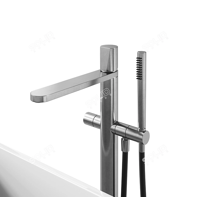  Trieste Bathroom Set with Antonio Lupi Faucet 3D model image 3