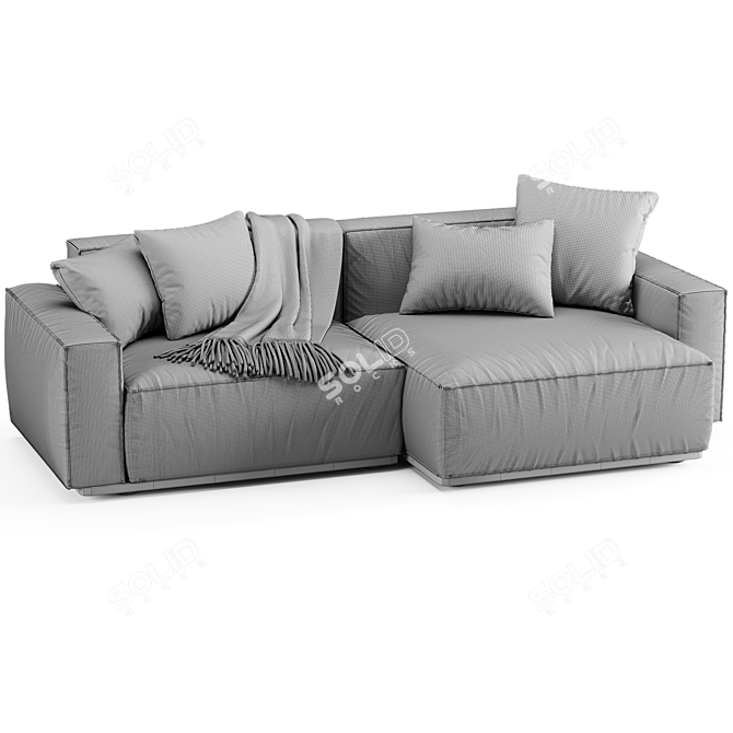 Contemporary Arflex Sofa: Sleek and Stylish 3D model image 6