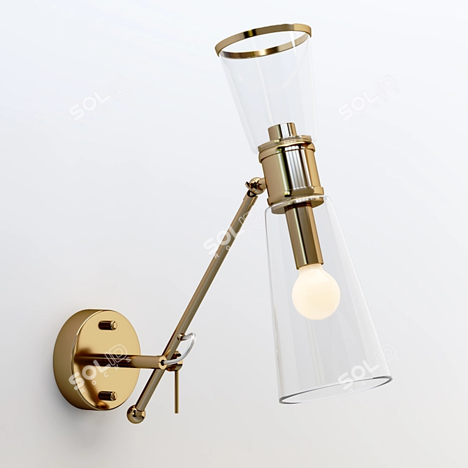 Elegant Illumination: Innerspace Delight Wall 3D model image 2