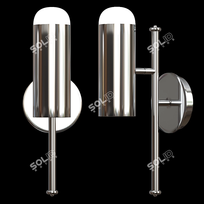 Minimalist Wall Light Fixture 3D model image 2