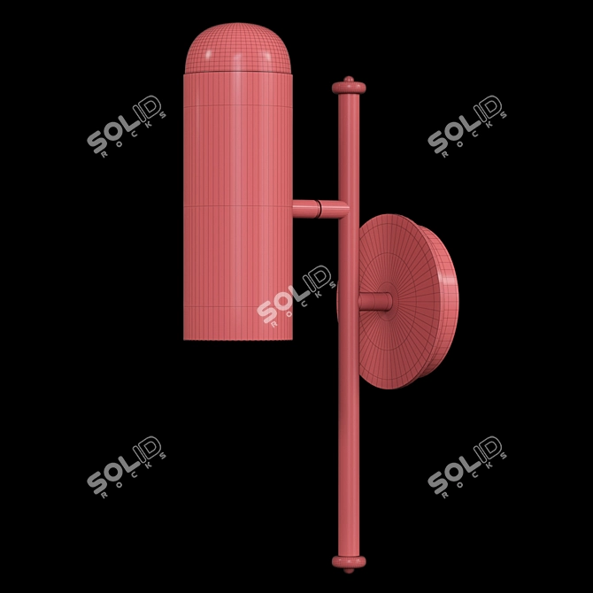 Minimalist Wall Light Fixture 3D model image 3