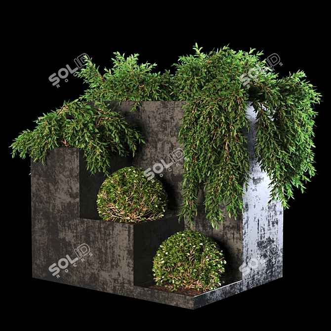 LushBot: 428k Poly Unique Plant 3D model image 1