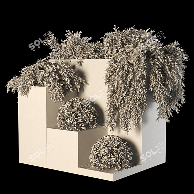LushBot: 428k Poly Unique Plant 3D model image 4