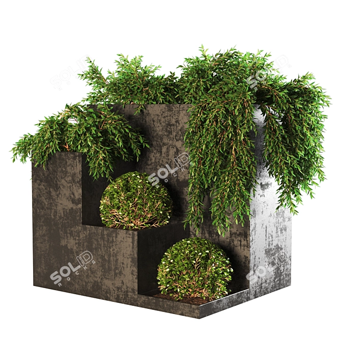 LushBot: 428k Poly Unique Plant 3D model image 5