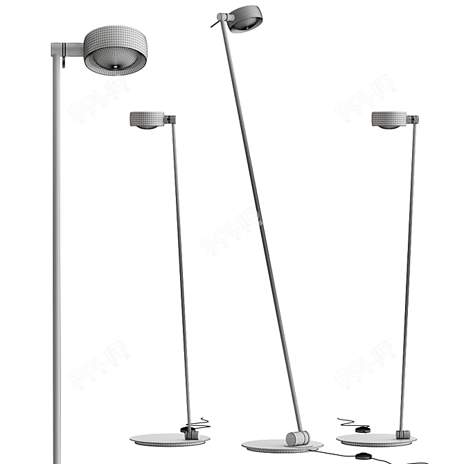 Elegant Sento Lettura Floor Lamp 3D model image 2