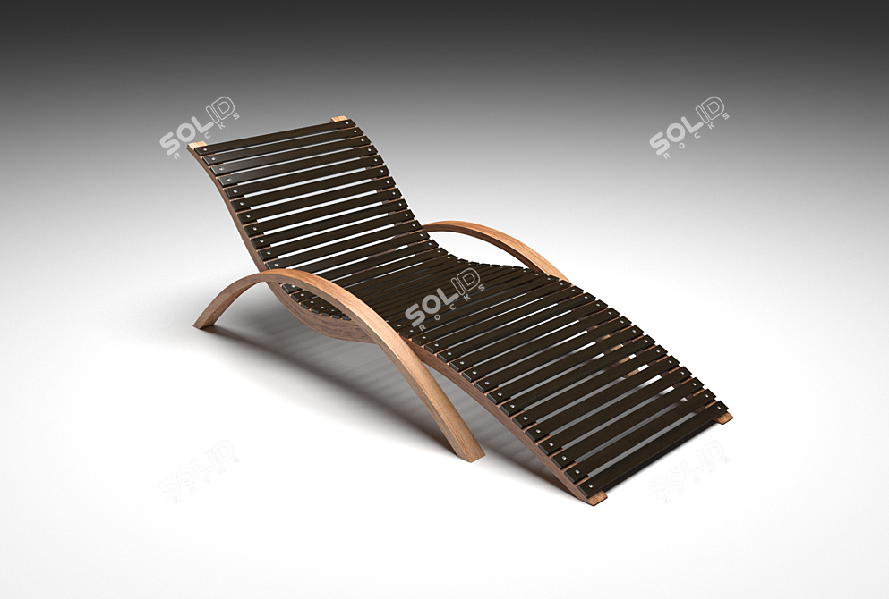 Relaxing Outdoor Chaise 3D model image 1