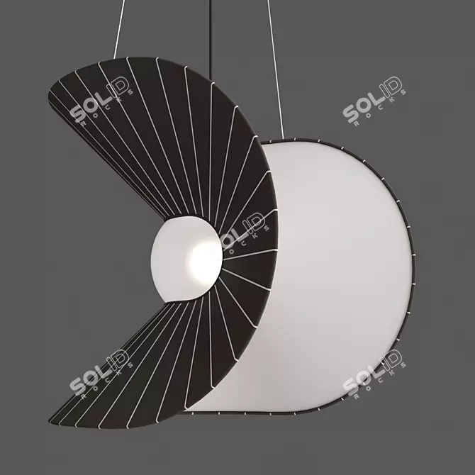 Elegant Mariposa Suspension 3D model image 3