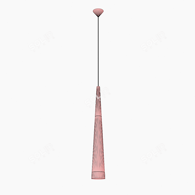 Modern Conical LED Pendant Light 3D model image 2