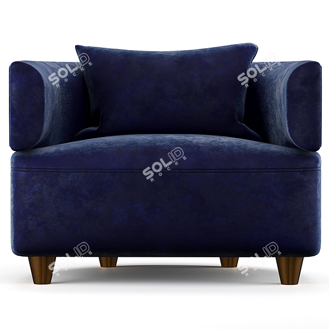 Elegant Elain Armchair - Modern Design 3D model image 2