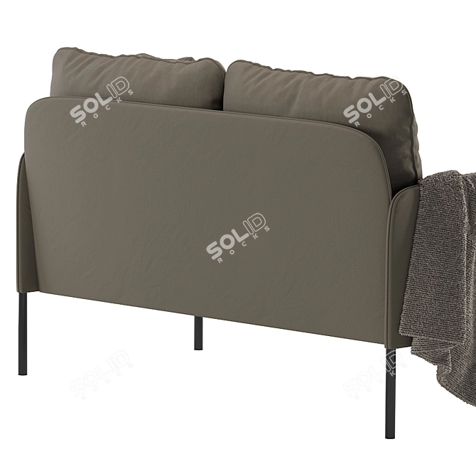 Modern Gray GLOSTAD Sofa 3D model image 4