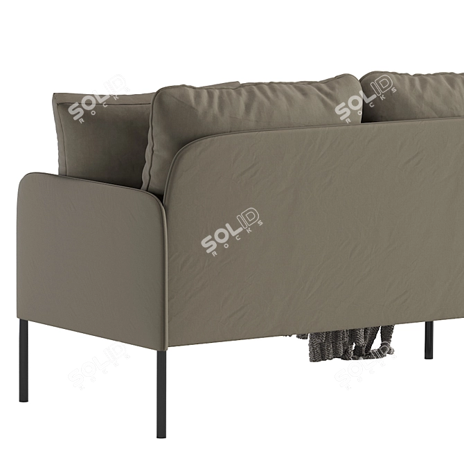 Modern Gray GLOSTAD Sofa 3D model image 6