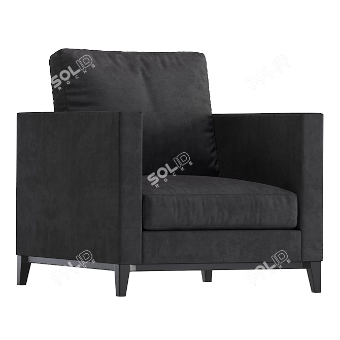 Sleek SWIFT Armchair 3D model image 6