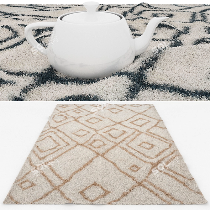 Versatile Collection of 6 Rugs: VRayFur, VRayDisplacementMod, CoronaDisplacementMod 3D model image 3